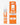 A bottle of JO BLO Oral Pleasure Gel next to its retail box, both in orange and white packaging, labeled 'Orange Limeade' on a clean white background.