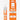 A bottle of JO BLO Oral Pleasure Gel next to its retail box, both in orange and white packaging, labeled 'Orange Limeade' on a clean white background.