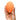 Hand holding an Orange We-Vibe Temp Lay-On Vibrator on a white background