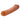 brown silicone penis extender on a white background