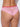 Light Pink Bella Lace Up Front Crotchless Tanga Panties