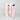 Pink Chance Touch Screen G-Spot Vibrator with gold accents on a clear stand and white background