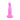 Pink silicone fantasy dildo on a white background