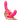Hand holding a pink siliconeHappy Rabbit Strapless Strap On Rabbit Vibe against a white background