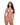 front view of pink 2-piece Metallic Iridescent Bikini Set with Rhinestone Detail