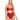 A model wearing a red two-piece Playboy lingerie set, which includes a bra and a thong.