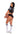 A model wearing a cropped jersey top with 'PLAYBOY' print, matching panty, and sneakers. The model is holding a football.