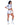 Model wearing white Playboy Sporty Football Player Costume