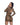 Woman wearing a Black and Gold Playboy Bunny Swimsuit Cover Up with long sleeves on a white background