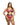 Woman wearing a pink Playboy lingerie set on a white background