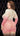 back view of Pink Dusk Long Sleeve Mini Dress plus size