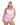 plus size pink Playboy Slumber Bunny Short Set