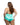 Plus size Bedtime Flirt Mint Green Teddy back view