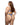 back view of plus size blue embroidered lace teddy with front lace up detail and strappy thong back