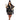 Woman in a black flapper dress with accessories on a white background