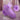 Purple silicone clitoral stimulator with a close-up detail on a reflective surface, featuring the brand 'BLOOMGASM'.