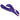 Purple and rose gold rabbit vibrator on a white background