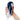Hand holding a blue and clear TENGA FLIP 360 against a white background