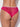 Raspberry Pink Bella Lace Up Front Crotchless Tanga Panties