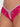 Raspberry Pink Bella Lace Up Front Crotchless Tanga Panties