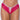Raspberry Pink Bella Lace Up Front Crotchless Tanga Panties