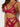 Red lace lingerie set on a plain background