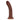 Brown Realrock Dual Density Silicone Realistic Curved Dildo 8 in. 