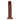 Brown Realrock Dual Density Silicone Realistic Curved Dildo 8 in. 