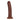 Brown Realrock Dual Density Silicone Realistic Curved Dildo 8 in. 