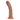 Tan Realrock Dual Density Silicone Realistic Curved Dildo 8 in. 