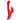 Red rabbit vibrator on a white background