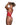 Model wearing a red Playboy lingerie set on a white background
