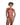 Model wearing a red Playboy bodysuit on a white background