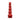 Red silicone demon thrusting dildo with textured surface on a white background