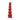 Red textured demon dildo on a white background