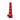 Red textured thrusting demon dildo on a white background