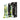 Tentra Rithen Reptilian Thrusting Dildo Green with packaging on a white background