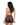 back view of black backless halter neck sheer lace romper