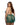 back view of plus size green backless halter neck sheer lace romper
