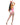 Pink 5 piece legal Playboy Bunny costume back view