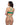 back view of green eyelash lace teddy with a plunging neckline and front hardware detail. Single string thong back.