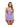  lilac chantilly lace and mesh babydoll with chiffon skirt and plunge bralette cup. Satin trim and ribbon bow detail and matching thong included