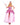 A model wearing a pink and purple sequin costume with a tiara, corset style top, skirt, and petticoat, holding a wand.