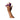 Hand holding purple amp anal beads on a white background