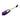 Purple clitoral vibrator with a yellow usb cord on a white background