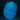 Glowing blue rose vibrator on a black background