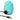 Turquoise silicone rose-shaped vibrator with USB cable on a white background