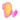 Gradient pink and orange ROMP Kiss Air Pulse Clitoral Stimulatort on a white background