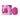 Pink clitoral stimulator with packaging on a white background