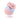 Gradient pink and blue rose-shaped vibrator on a white background